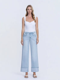 The Waycee Light Wash double seam Jeans