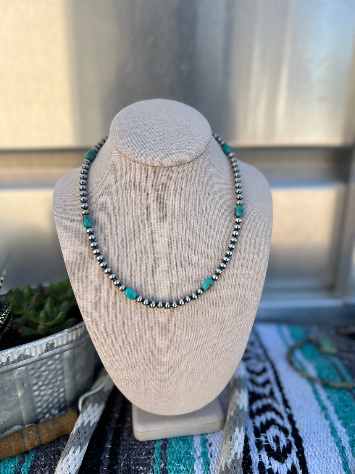 The Melva Turquoise and Pearls