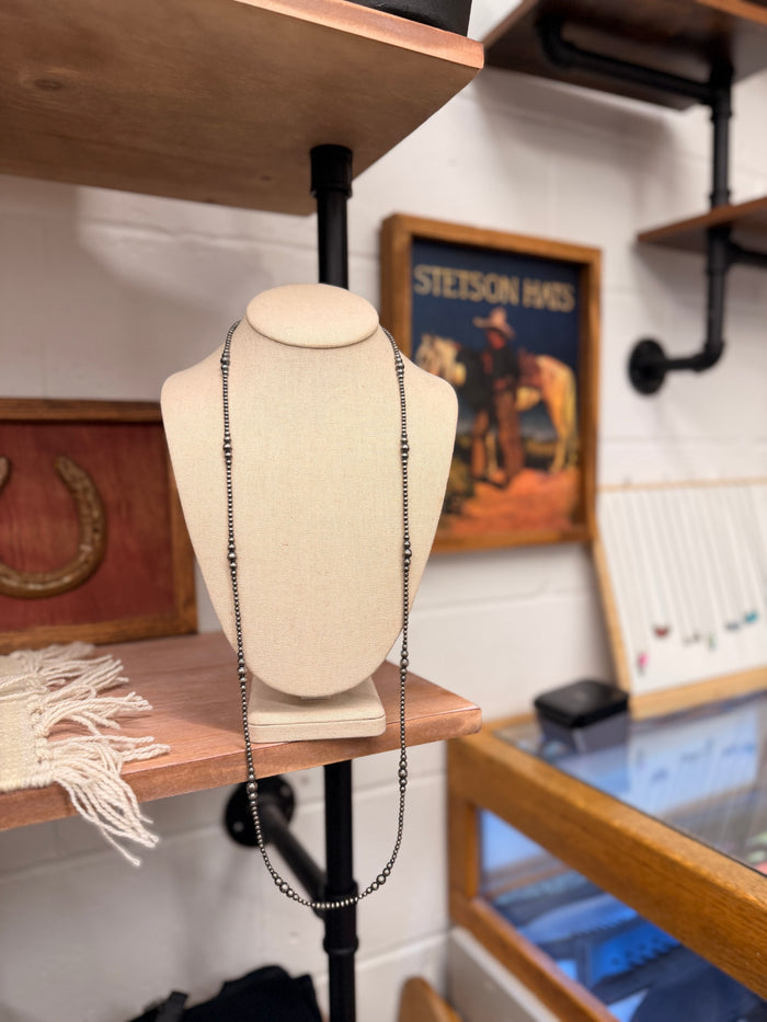 The Riley Sterling Silver Graduated Pearl Necklace