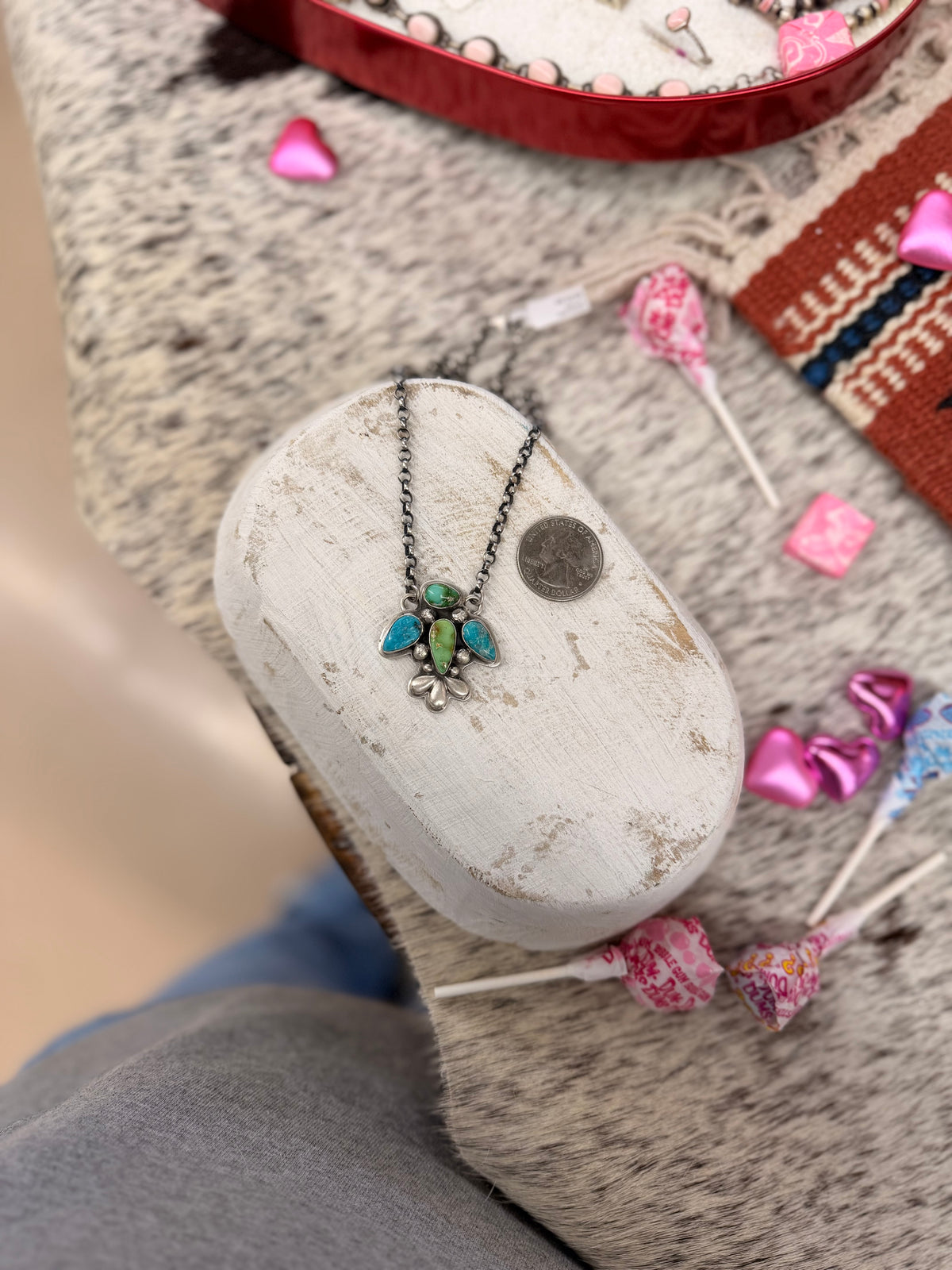 The Green and Blue Turquoise Thunder Bird