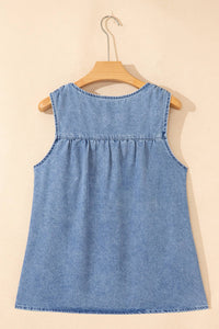 The Karli Denim Tank