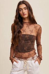 The Brown Lace Long Sleeve
