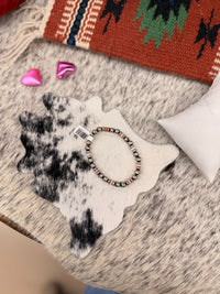 The Pink and Pearls Strech Bracelett