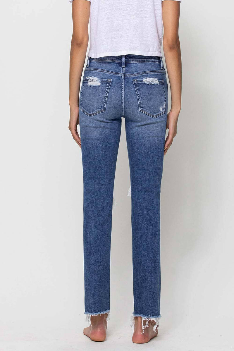 The Mid Rise Straight Jeans by Flying Monkey