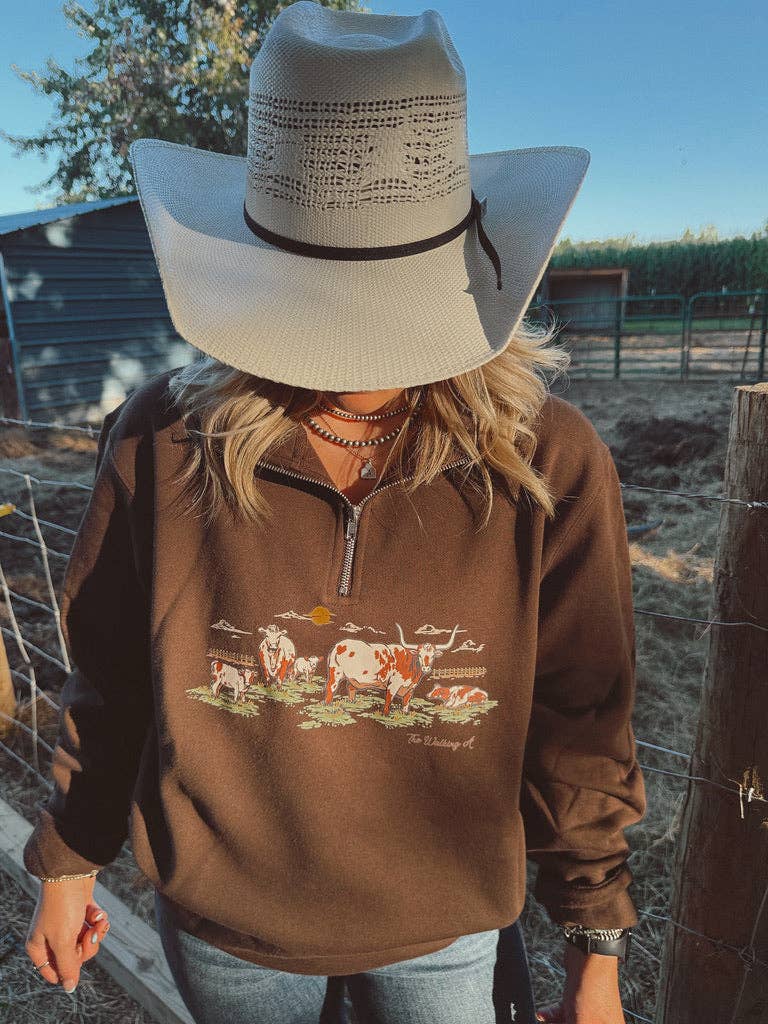 The Longhorns Quarter zip sweatshirt