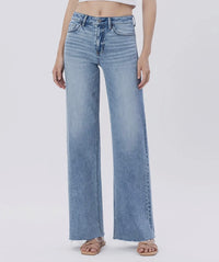 The Josie Wide Leg Jeans w/ Raw Hem
