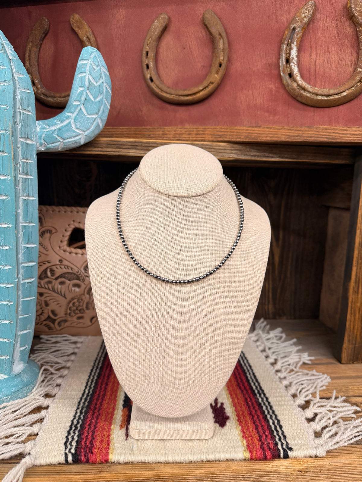 The 4mm Sterling silver pearl choker