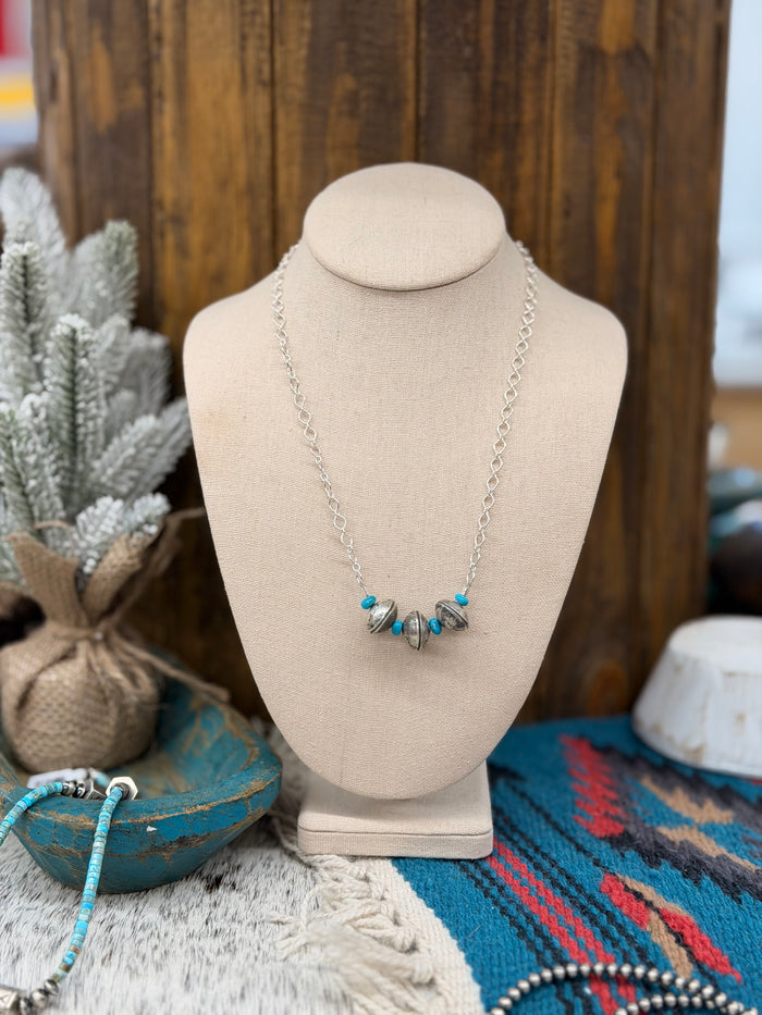 The 16mm Liberty Coin Pearl necklace