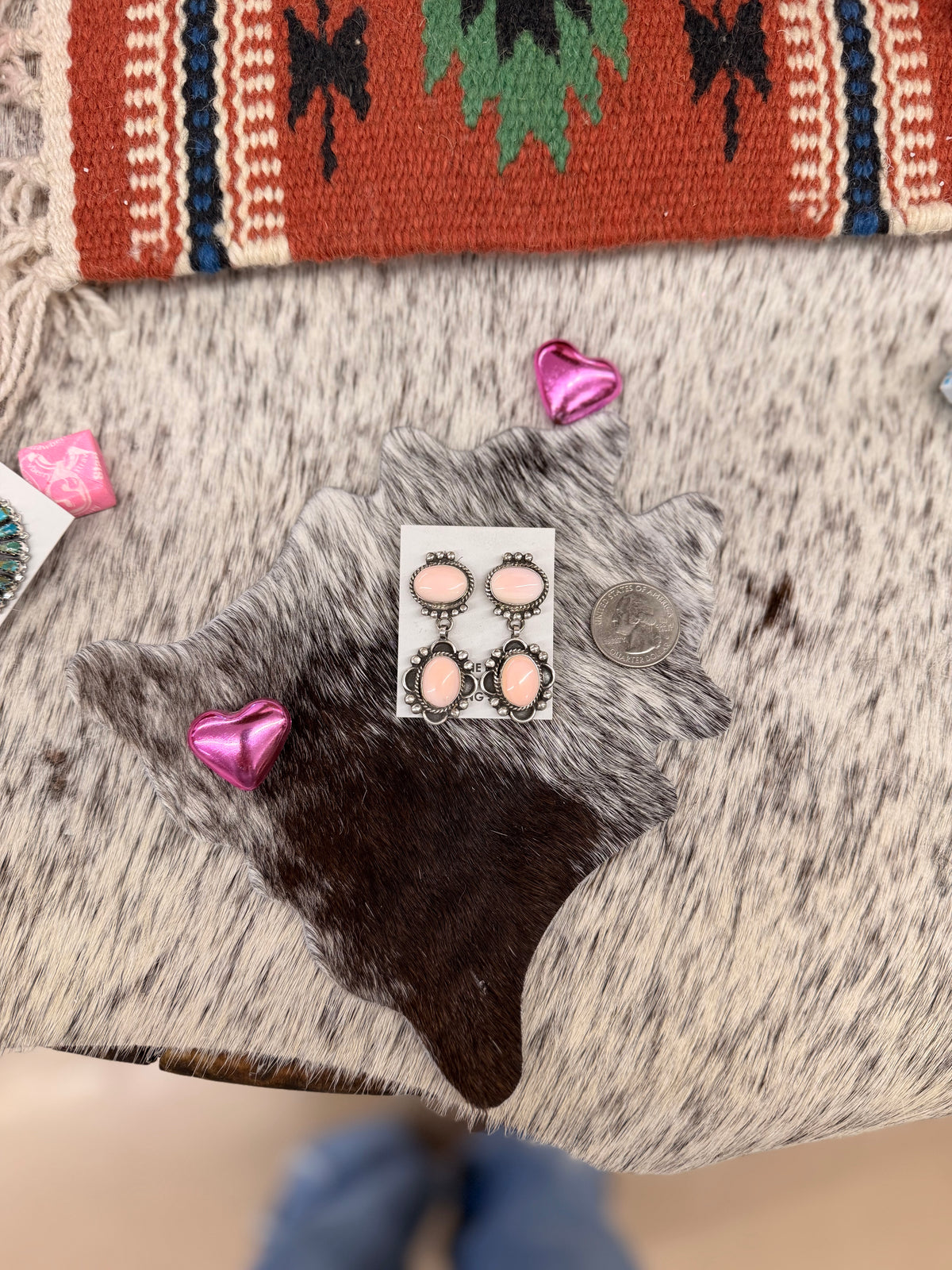 The Arie Pink Conch Earrings