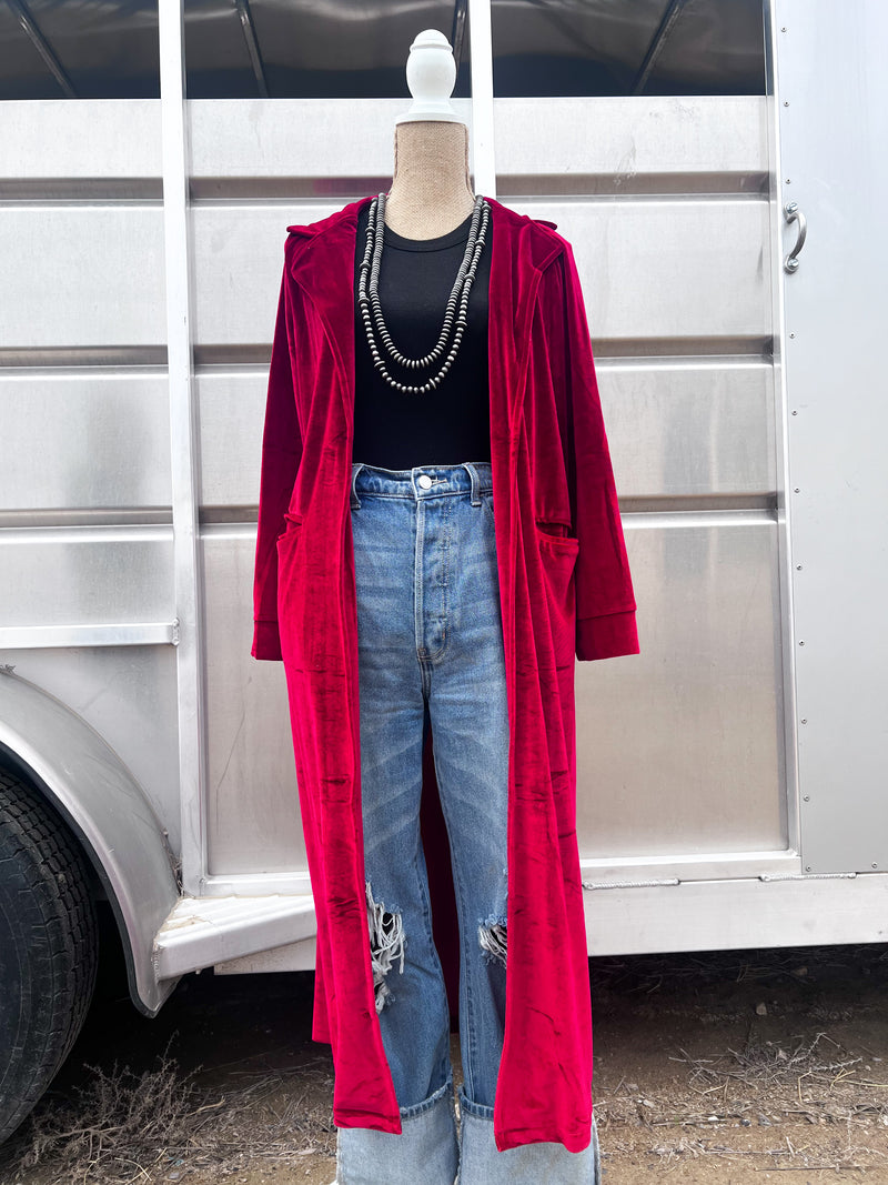 The Red Velvet Duster