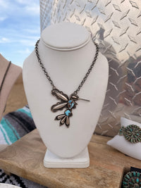 The Golden Hills Hummingbird necklace