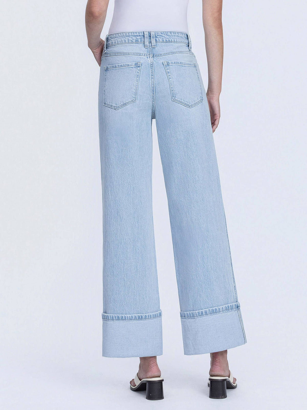 The Waycee Light Wash double seam Jeans