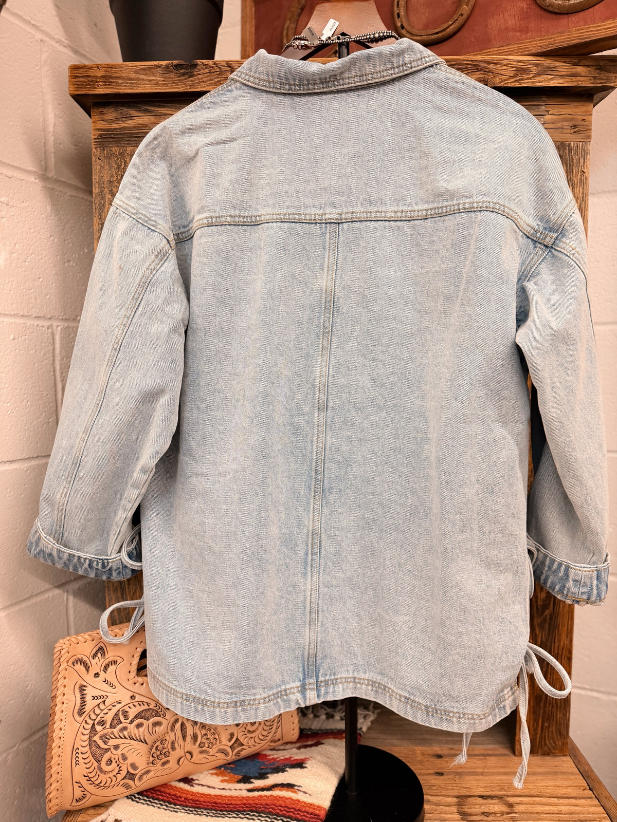 Your Grandmas Denim Jacket w/ Bows
