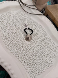 The Silver Concho hair tie