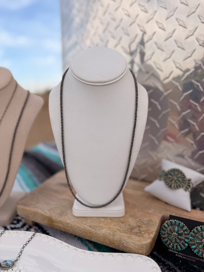 The 3mm Sterling Silver pearls