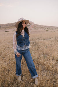 The Rilee White Lace Top