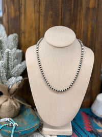 The Anitia 6mm Silver Pearl necklace