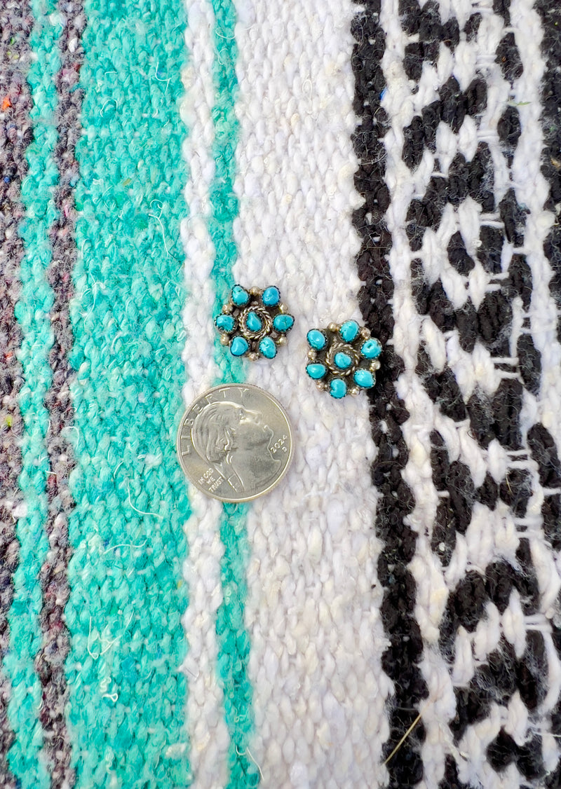 The Flower Turquoise Studs