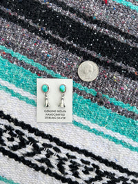 Turquoise Studs W/ Dangle