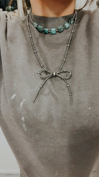 The Sterling Silver Bow Necklace