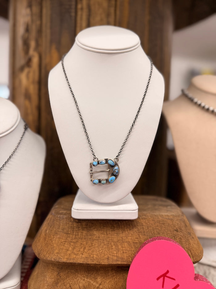 The Lainey Golden Hills Buckle Necklace