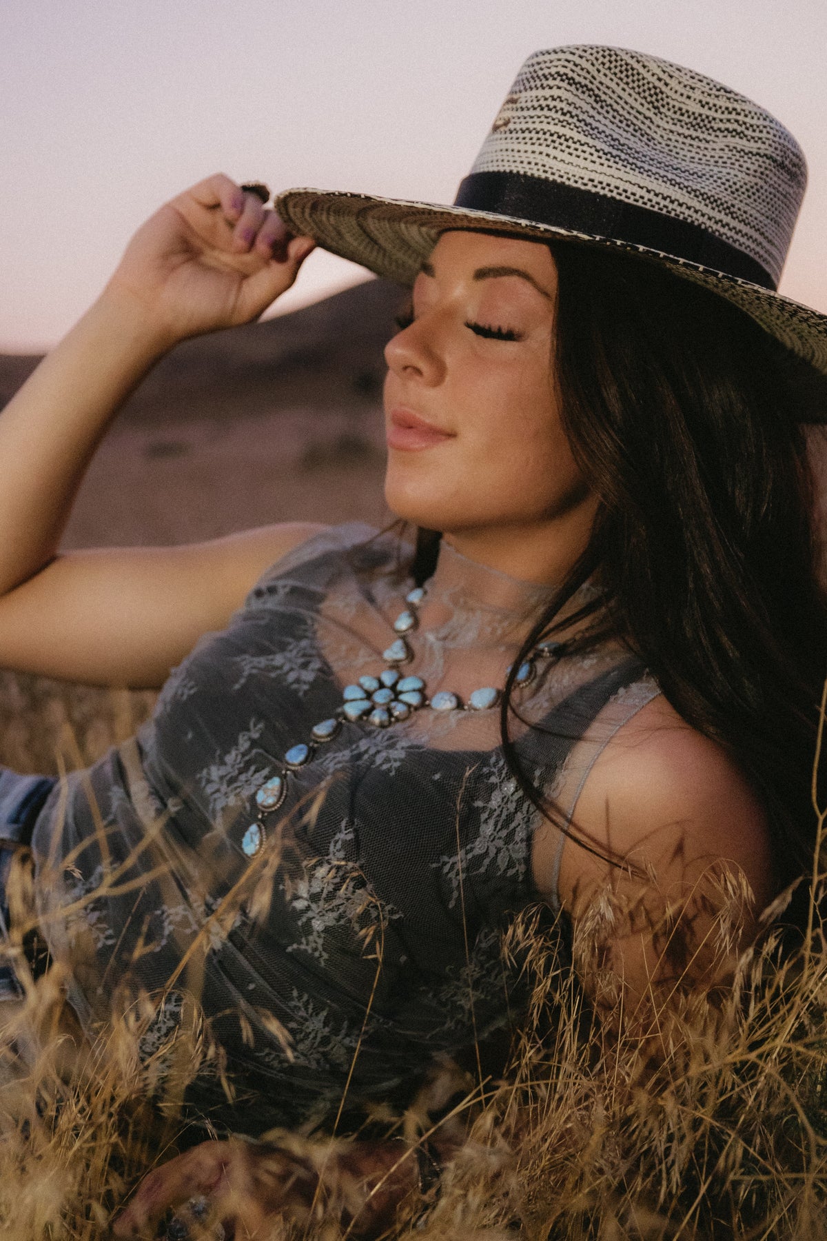 The Kaylee Seagram Blue Lace Cropped Tank