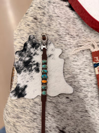 The Multi Stone Leather Bracelet