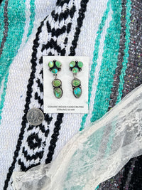 The 5 Stone Sonoran Gold Turquoise Earrings