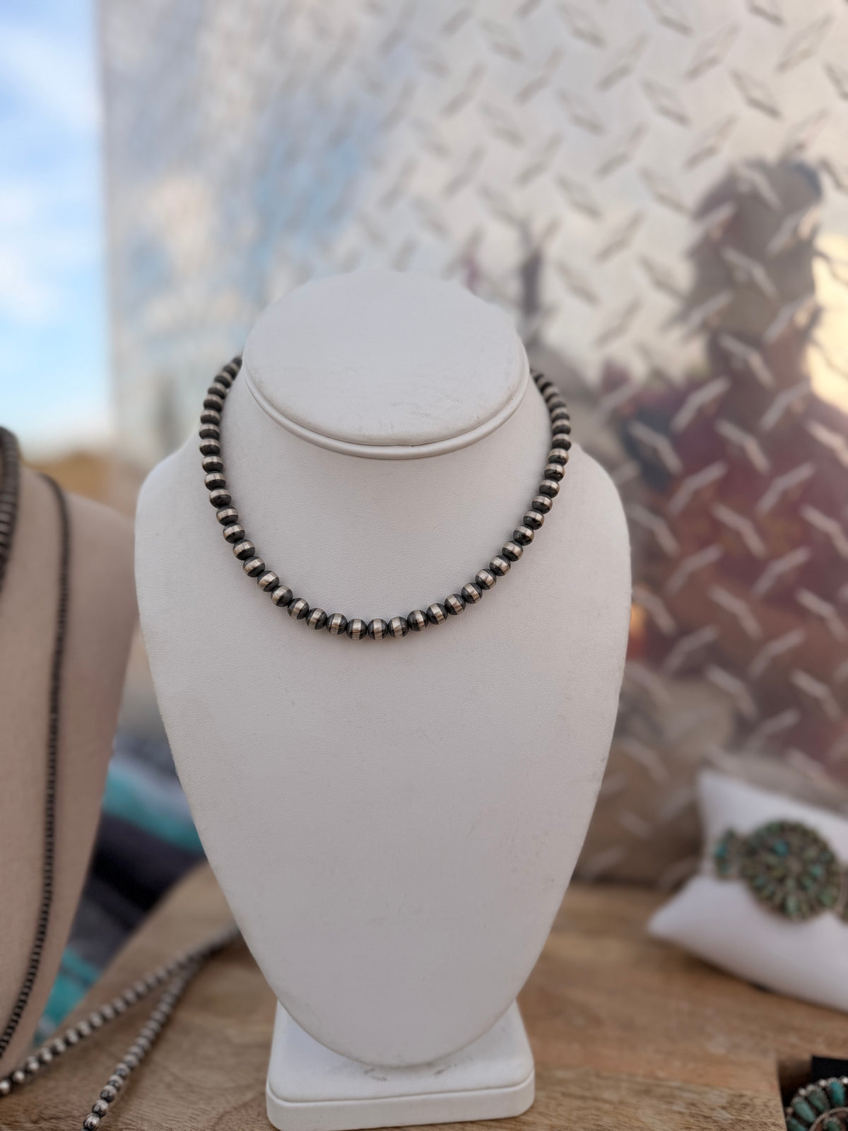 The Mikey Sterling Silver Pearl Necklace