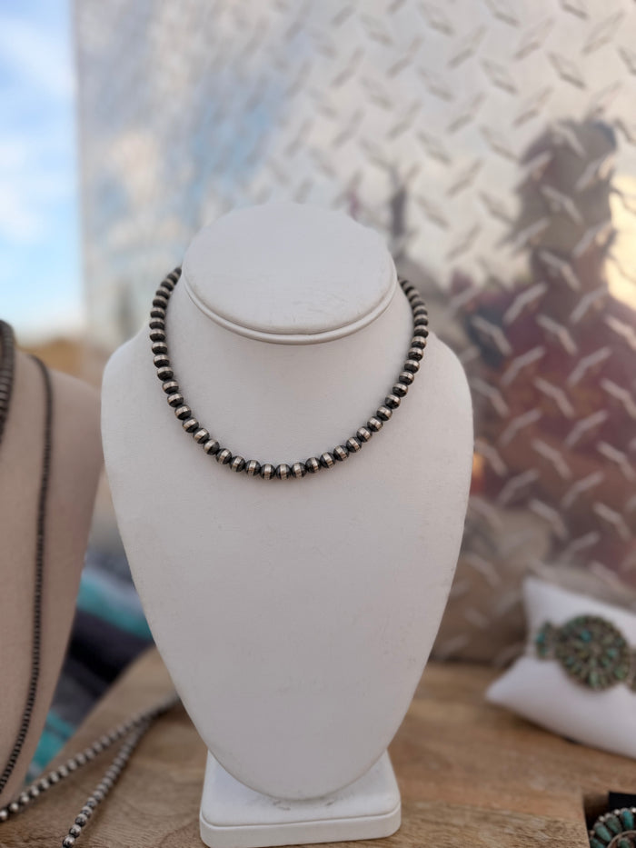 The Mikey Sterling Silver Pearl Necklace