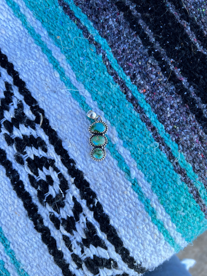 Triple Turquoise Pendant