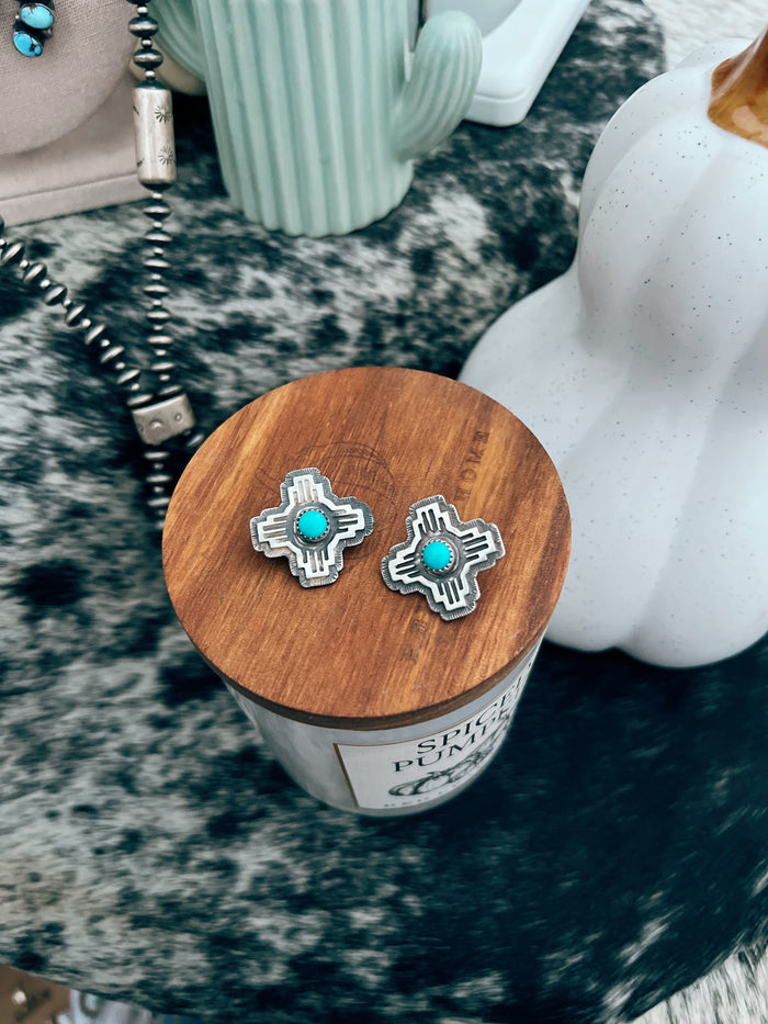 The Diamond Rick Turquoise Earrings