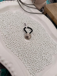The Silver Concho hair tie