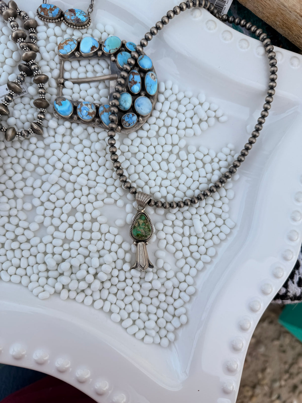 The Sonoran Green Pendant with Blossom SET