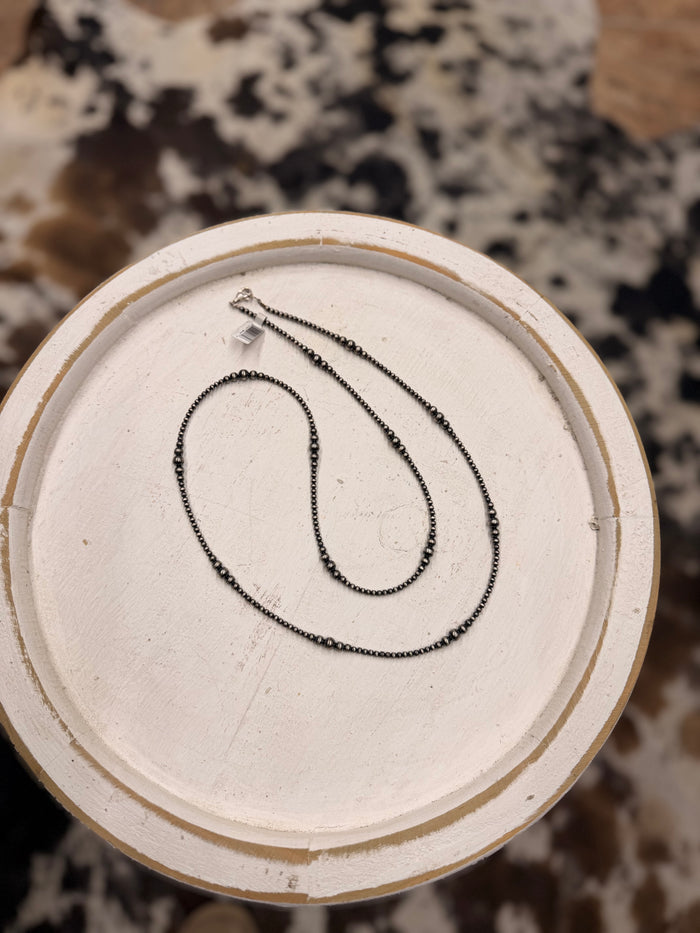 The Riley Sterling Silver Graduated Pearl Necklace