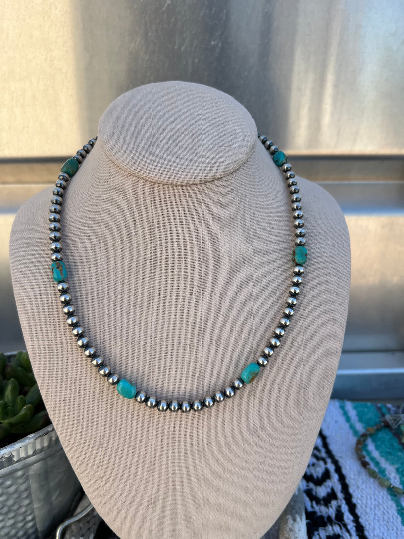 The Melva Turquoise and Pearls