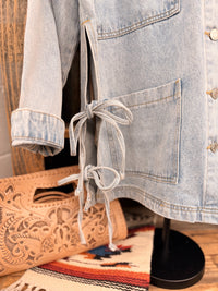 Your Grandmas Denim Jacket w/ Bows