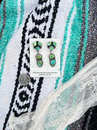 The 5 Stone Sonoran Gold Turquoise Earrings