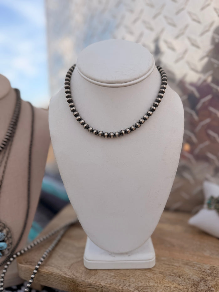 The Mikey Sterling Silver Pearl Necklace