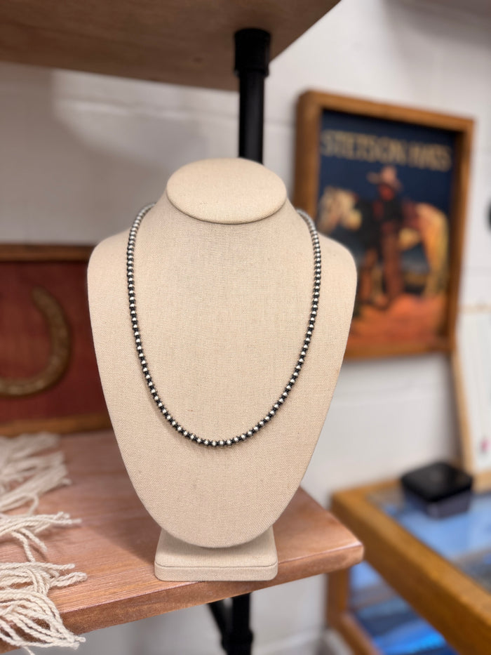 The Fancy Sterling Silver Laying Necklace