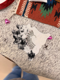 The Pink Conch Featherd  Ear Cuff