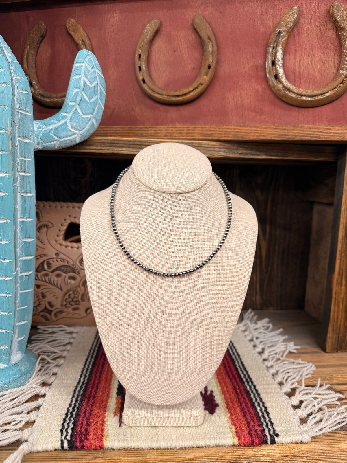The 4mm Sterling silver pearl choker