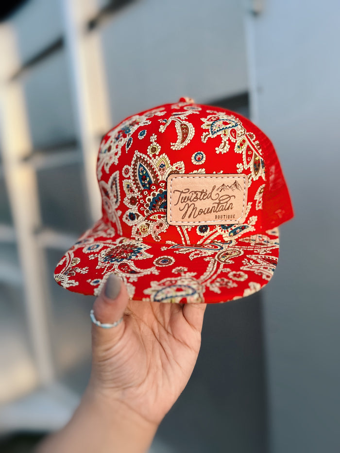 Red Paisley TMB Hat