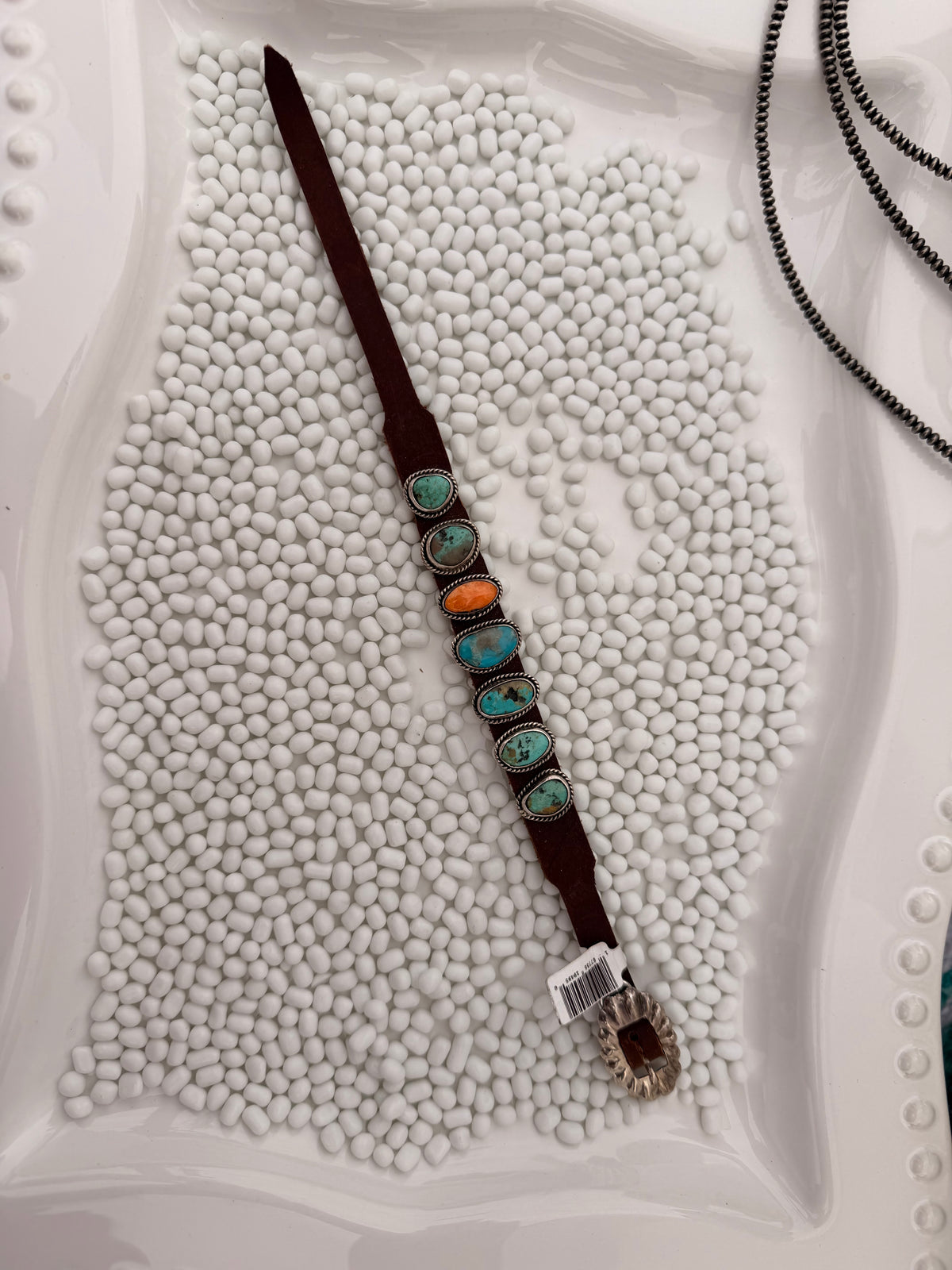 The Multi Stone Leather Bracelet