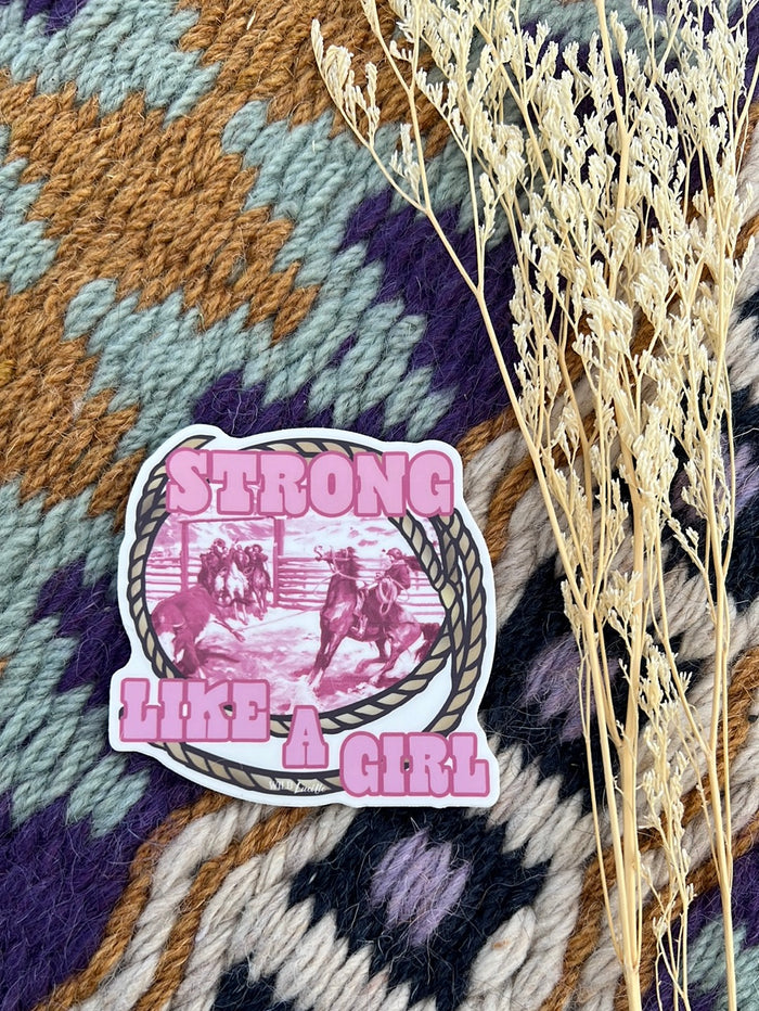 Strong Like A Girl Sticker