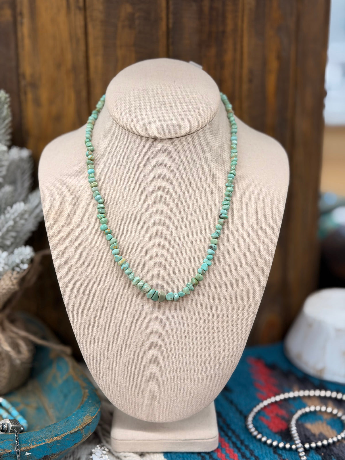 The Millie Green square nugget Turquoise