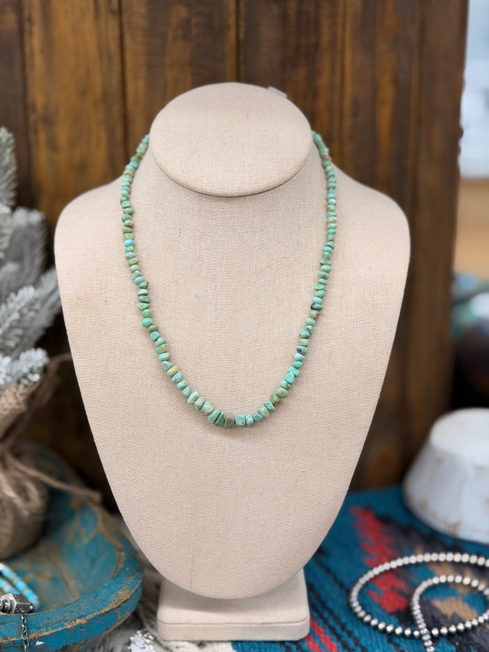 The Millie Green square nugget Turquoise