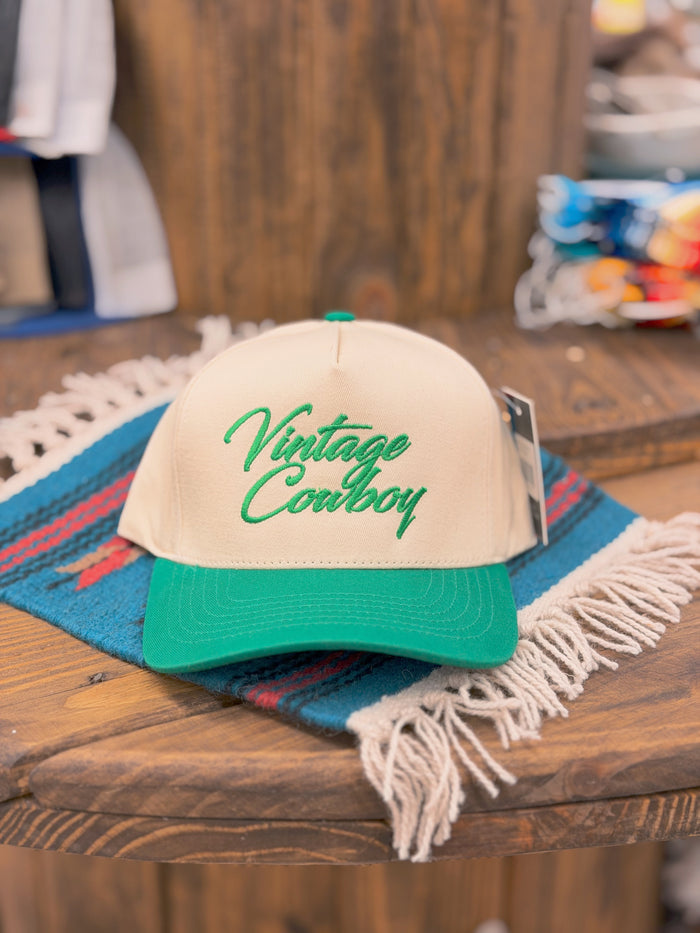 Vintage Cowboy Trucker Green