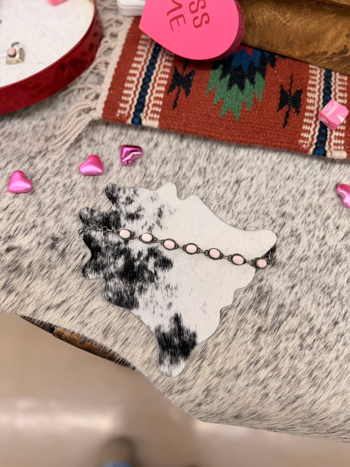 The Patsy Pink Linked Bracelet