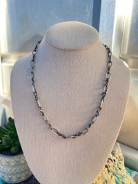 Twisted Silver Rope necklace